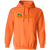 Retro Anaheim Oranges pullover hoodie featuring vintage WTT tennis team logo in safety orange