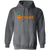 Retro Anaheim Oranges pullover hoodie featuring vintage WTT tennis team logo in dark heather