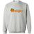 Retro Anaheim Oranges pullover crewneck sweatshirt vintage WTT tennis team logo in sport grey
