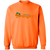 Retro Anaheim Oranges pullover crewneck sweatshirt vintage WTT tennis team logo in safety orange
