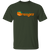 Vintage-style Anaheim Oranges WTT T-shirt with retro 1970s team logo graphic in forest green