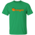 Vintage-style Anaheim Oranges WTT T-shirt with retro 1970s team logo graphic in Irish Green