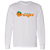 Vintage-style Anaheim Oranges WTT long sleeve T-shirt with retro 1970s tennis team logo graphic in white