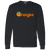 Vintage-style Anaheim Oranges WTT long sleeve T-shirt with retro 1970s tennis team logo graphic in black