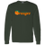 Vintage-style Anaheim Oranges WTT long sleeve T-shirt with retro 1970s tennis team logo graphic in forest green