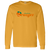 Vintage-style Anaheim Oranges WTT long sleeve T-shirt with retro 1970s tennis team logo graphic in gold