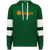 Anaheim Oranges WTT Tennis Athletic Fleece Hoodie in Dark Green/White