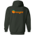 Anaheim Oranges Full Zip Hoodie WTT Tennis in Forest Green Back