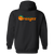 Anaheim Oranges Full Zip Hoodie WTT Tennis in Black Rear