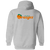 Anaheim Oranges Full Zip Hoodie WTT Tennis in Sport Grey Back