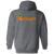 Anaheim Oranges Full Zip Hoodie WTT Tennis in Dark Heather Back