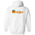 Anaheim Oranges Full Zip Hoodie WTT Tennis in White Back