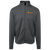 Anaheim Oranges Full Zip Fleece Jacket featuring vintage WTT tennis team logo in dark smoke front view