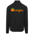Retro Anaheim Oranges Full Zip Fleece Jacket featuring vintage WTT tennis team logo in black back view