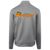 Retro Anaheim Oranges Full Zip Fleece Jacket featuring vintage WTT tennis team logo in silver back view