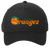 Vintage Anaheim Oranges World Team Tennis twill cap with seamless 5-panel front and retro logo in black