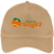Vintage Anaheim Oranges World Team Tennis twill cap with seamless 5-panel front and retro logo in khaki
