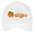 Vintage Anaheim Oranges World Team Tennis twill cap with seamless 5-panel front and retro logo in white