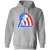 Retro Baltimore Banners pullover hoodie featuring vintage WTT tennis team logo in sport grey