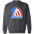 Retro Baltimore Banners crewneck pullover sweatshirt featuring vintage WTT tennis team logo in sport grey