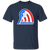 Vintage-style Baltimore Banners WTT T-shirt with retro 1970s team logo graphic in navy