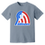 Vintage-style Baltimore Banners WTT T-shirt with retro 1970s team logo graphic in blue jean