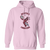 Retro Boston Lobsters pullover hoodie featuring vintage WTT tennis team logo in light pink