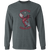 Vintage-style Boston Lobsters WTT long sleeve T-shirt with retro 1970s tennis team logo graphic in dark heather
