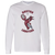 Vintage-style Boston Lobsters WTT long sleeve T-shirt with retro 1970s tennis team logo graphic in white
