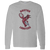 Vintage-style Boston Lobsters WTT long sleeve T-shirt with retro 1970s tennis team logo graphic in sport grey