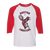 Retro Boston Lobsters raglan shirt featuring vintage WTT tennis team logo in white/red