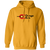Vintage-style Chicago Aces WTT pullover hoodie with retro 1970s tennis team logo graphic in sport gold