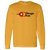 Vintage-style Chicago Aces WTT long sleeve T-shirt with retro 1970s tennis team logo graphic in gold