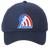 Vintage Baltimore Banners World Team Tennis twill cap with seamless 5-panel front and retro logo in navy