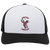 Vintage Boston Lobsters World Team Tennis trucker cap with seamless 5-panel front and retro logo in white/black