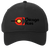 Vintage x World Team Tennis twill cap with seamless 5-panel front and retro logo in black