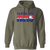 Retro Cleveland Nets pullover hoodie featuring vintage WTT tennis team logo in military green
