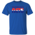 Vintage-style Cleveland Nets WTT T-shirt with retro 1970s team logo graphic in royal blue