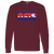 Vintage-style Cleveland Nets WTT long sleeve T-shirt with retro 1970s tennis team logo graphic in maroon