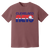 Vintage-style Cleveland Nets WTT T-shirt with retro 1970s team logo graphic in berry