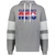 Cleveland Nets WTT Tennis Athletic Fleece Hoodie in Charcoal Heather/White