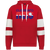 Cleveland Nets WTT Tennis Athletic Fleece Hoodie in Scarlet Red/White