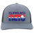 Vintage Cleveland Nets World Team Tennis trucker cap with seamless 5-panel front and retro logo in heather grey/light charcoal