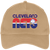 Vintage Cleveland Nets World Team Tennis twill cap with seamless 5-panel front and retro logo in khaki