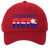 Vintage Cleveland Nets World Team Tennis twill cap with seamless 5-panel front and retro logo in red