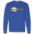Retro Denver Racquets long sleeve shirt featuring vintage 1974 WTT team logo in Royal Blue