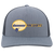 Vintage Denver Racquets World Team Tennis trucker cap with seamless 5-panel front and retro logo in heather grey/light charcoal