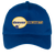 Vintage Denver Racquets World Team Tennis twill cap with seamless 5-panel front and retro logo in royal blue
