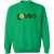 Retro Detroit Loves crewneck pullover sweatshirt featuring vintage WTT tennis team logo in Irish Green