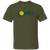 Vintage-style Cleveland Nets WTT T-shirt with retro 1970s team logo graphic in military green